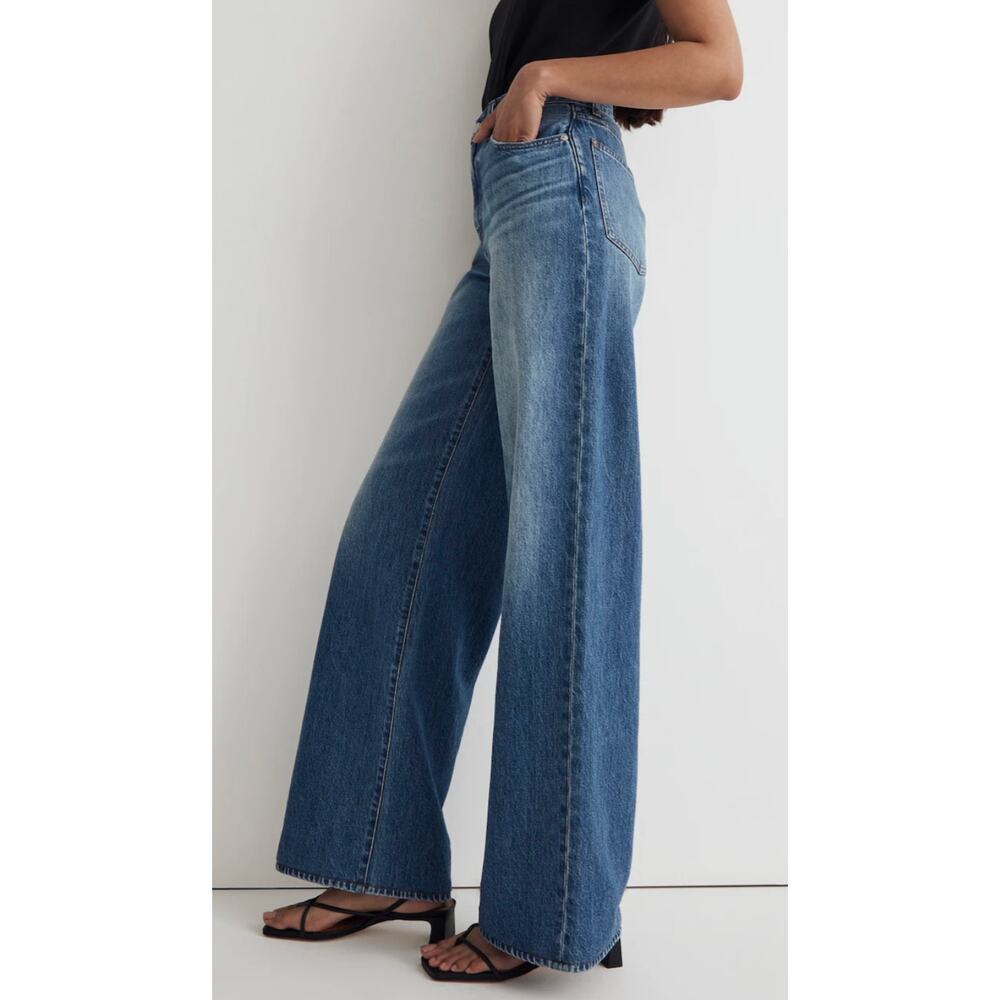 Madewell Superwide-Leg Jeans in Fannin Wash Rigid sz. 26 - Picture 5 of 11